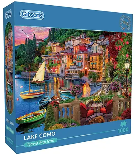 Gibsons Lake Como palapeli 1000 palaa on brittiläisen Gibsonsin maisemapalapeli