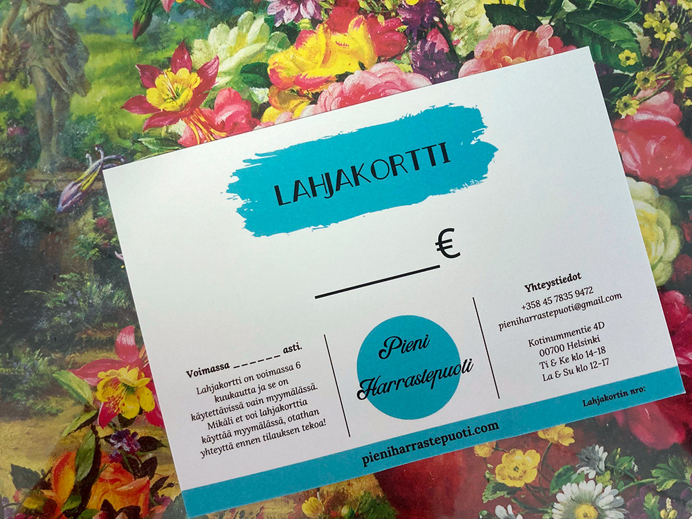 Pienen Harrastepuodin lahjakortti