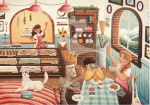 Cozy Cafe -palapeli 1000 palaa on ranskalaisen Trevellen valmistama kahvilapalapeli.