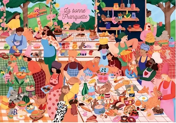 La Bonne Franquette -palapeli 1000 palaa on ranskalaisen Trevellen valmistama kokkausaiheinen palapeli.