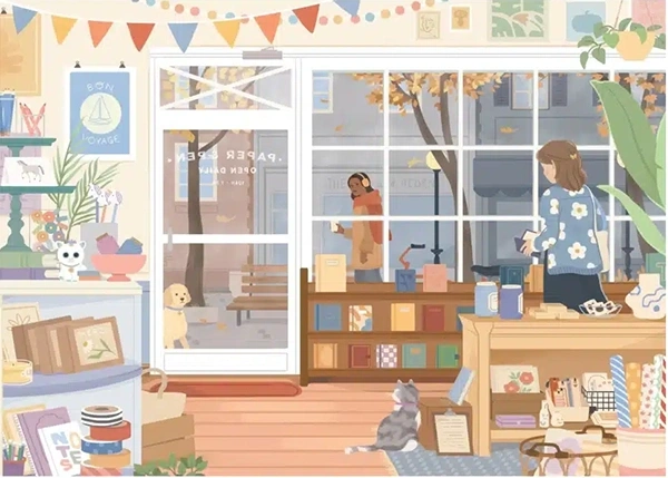 Stationery Shop -palapeli 1000 palaa on ranskalaisen Trevellen valmistama kauppapalapeli. Kirjat ja muut harraastukset -palapelit