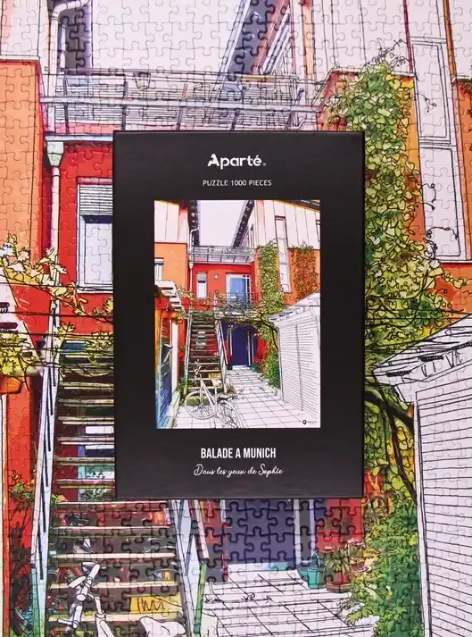 Aparté Stroll in Munich palapeli 1000 palaa. Ranskalainen palapelimerkki