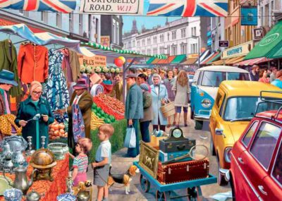 Falcon de luxe – Portobello Road Market 1000 palaa vie sinut Lontoon vilinään. Lontoo-palapeli on kaupunkipalapeli