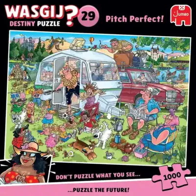 Wasgij Destiny 29 Pitch Perfect! on palapelielämys, joka vie sinut nostalgiselle aikamatkalle. Wasgij on myös mysteeripeli.
