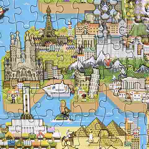 Bopster 8-Bit Pixel Puzzle World palapeli 1000 palaa - Image 3