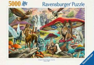 Ravensburger Mushrooms and more palapeli 5000 palaa on Ravensburgerin kesän 2025 uutuus. iso palapeli
