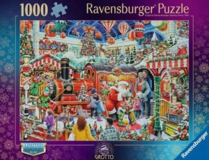Ravensburger Santa's steam train palapeli 1000 palaa on Ravensburgerin uusi joulupalapeli.