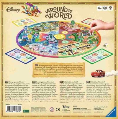 Disney Around the World -lautapeli Disney-pelien ystäville. Valmistaja Ravensburger.