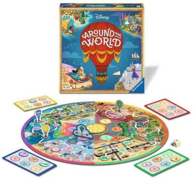 Disney Around the World -lautapeli Disney-pelien ystäville. Valmistaja Ravensburger.