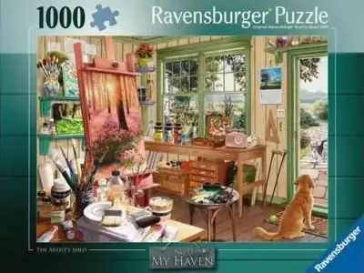 My Haven No.11 The Artist's Shed 1000 palan palapeli Ravensburgerilta.  huonepalapeli