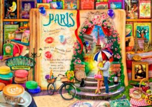 Schmidt Memories of Paris palapeli 1000 palaa on Aimee Stewartin kuvittama Pariisi-palapeli, Schmidt spiele