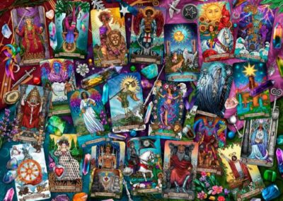 Schmidt Mysterious tarot cards palapeli 1000 palaa on saksalaisen Schmidtin Tarot-kortit aiheinen palapeli.