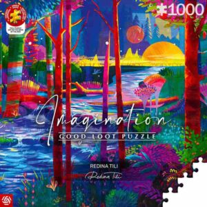 Redina Tili Sleeping Giants -palapeli 1000 palaa taidepalapeli ja värikäs maisemapalapeli.