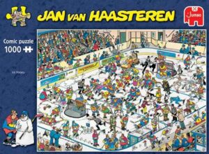 Jan van Haasteren Ice Hockey -palapeli 1000 palaa on Haasterenin jääkiekko-aiheinen palapeli