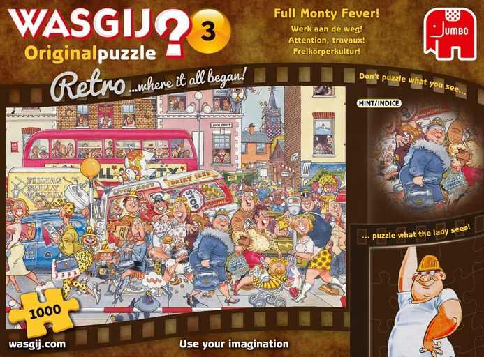 Wasgij Original 3 Retro Full Monty Fever -palapeli