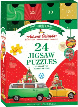 VW Christmas palapelijoulukalenteri 24x50 palaa (VW Advent Calendar) on Eurographicsin volkkariaiheinen joulukalenteri