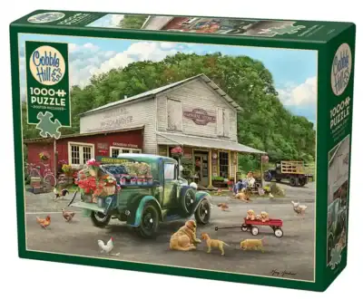 General Store palapeli 1000 palaa autopalapeli ja kauppapalapeli