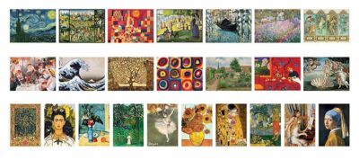 Fine Art Christmas Advent Calendar taide palapelijoulukalnteri klassikkomaalaukset palapelit