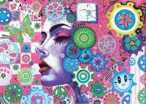 Magnolia Age of Women palapeli 1000 palaa on Megan Aroon kuvittama fantasiamainen taidepalapeli.