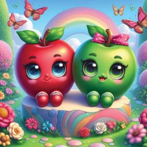 Yazz Cute Apples palapeli 2023 palaa on suloinen omenapalapeli.