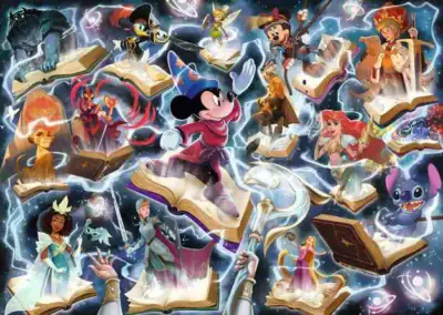 Glimmers of the Realm Steel palapeli 1000 palaa on Ravensburgerin syksyn 2025 uutuus Disney Lorcana -palapeli.