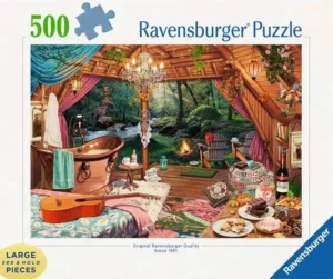 Cosy Glamping palapeli 500 palaa on tavallista suuremmilla paloilla. isot palat