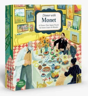 Dinner with Monet palapeli 1000 palaa on Iratxe López de Munáin kuvittama Claude Monet -aiheinen taidepalapeli.