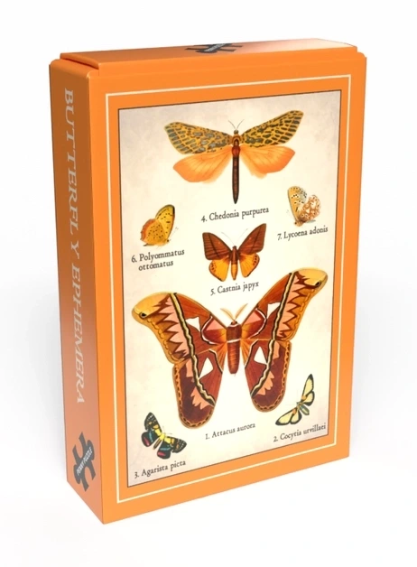 Butterfly Ephemera palapeli 99 palaa on tanskalaisen Penny Puzzlen minipalapeli perhoset palapeli