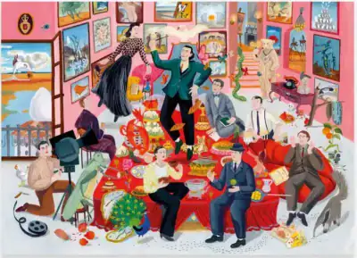 Dinner with Dali palapeli 1000 palaa on Iratxe López de Munáin kuvittama Salvador Dali -aiheinen taidepalapeli.