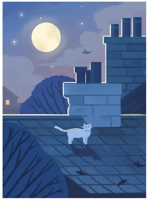 Trevell Rooftop palapeli 99 palaa on kissa-aiheinen minipalapeli.