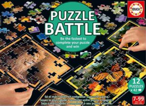 Puzzle Battle Natura palapelit 12x42 palaa on palapelikilpailu, jossa nopein voittaa.