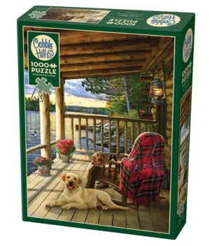 Cabin Porch palapeli 1000 palaa on Cobble Hillin mökkiaiheinen palapeli. 