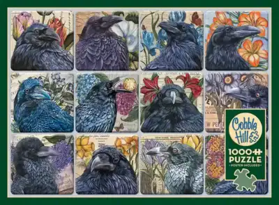 A Constable of Ravens palapeli 1000 palaa on Cobble Hillin korppiaiheinen palapeli.