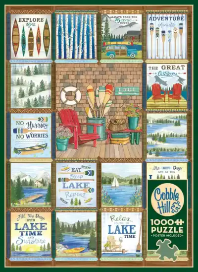 Lake Country palapeli 1000 palaa järvimaisema palapeli cobble hill