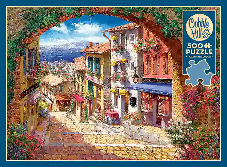 Archway to Cagnes palapeli 500 palaa on Cobble Hillin maisemapalapeli.