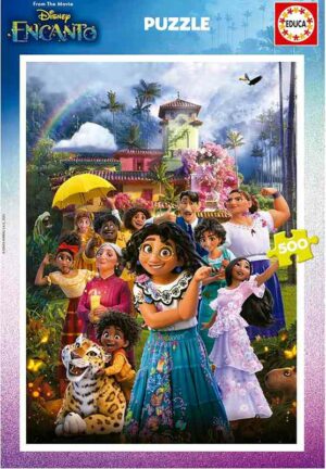 Disney Encanto palapeli 500 palaa on Educan Disney-aiheinen, värikäs palapeli.