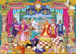 Glass Slipper palapeli 1000 palaa on Gibsonsin teatteripalapeli, jonka on kuvittanut Janice Daughters.