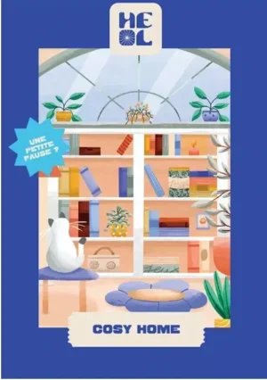 Heol Cosy Home palapeli 99 palaa on Les éditions Heol'n valmistama. Amarillon Studion kuvittama minipalapeli