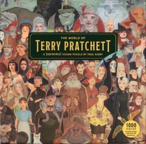 The World of Terry Pratchett palapeli 1000 palaa on Paul Didbyn kuvittama.  Laurence King palapeli