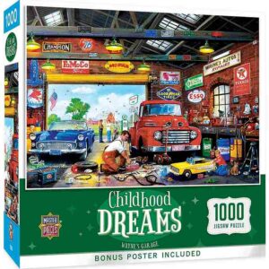 Wayne's Garage palapeli 1000 palaa on MasterPieces Childhood Dreams -sarjaa