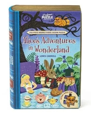 Professor Puzzle Alice in Wonderland palapeli 252 palaa, Pfofessor Puzzle kirjapalapeli