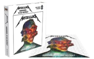 Metallica Hardwired to Self-Destruct palapeli 500 palaa on kuva Metallican levyn kannesta. rock saws palapeli