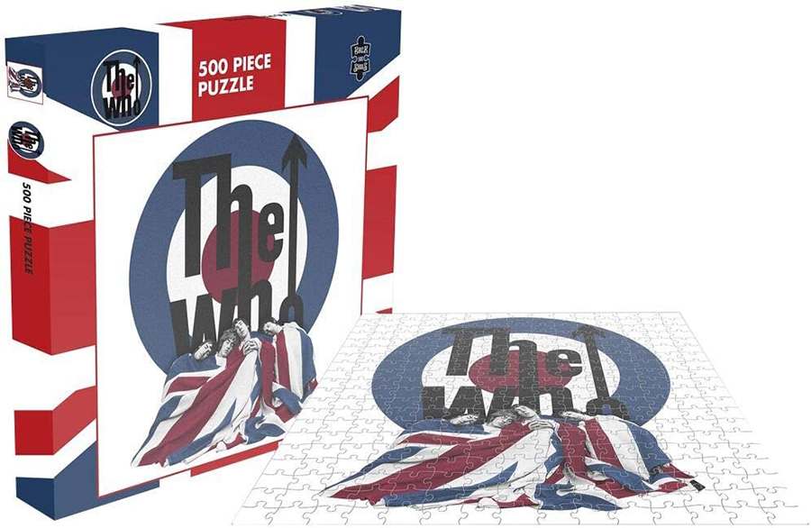 The Who The Kids are alright palapeli 500 palaa on kuva The Who -yhtyeen levyn kannesta. Rock Saws palapeli