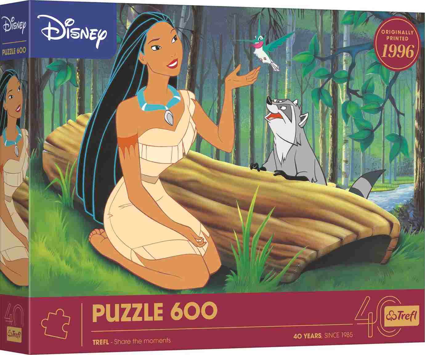 Disney Pocahontas palapeli 600 palaa on Trefl'n juhlajulkaisu. Disney palapeli