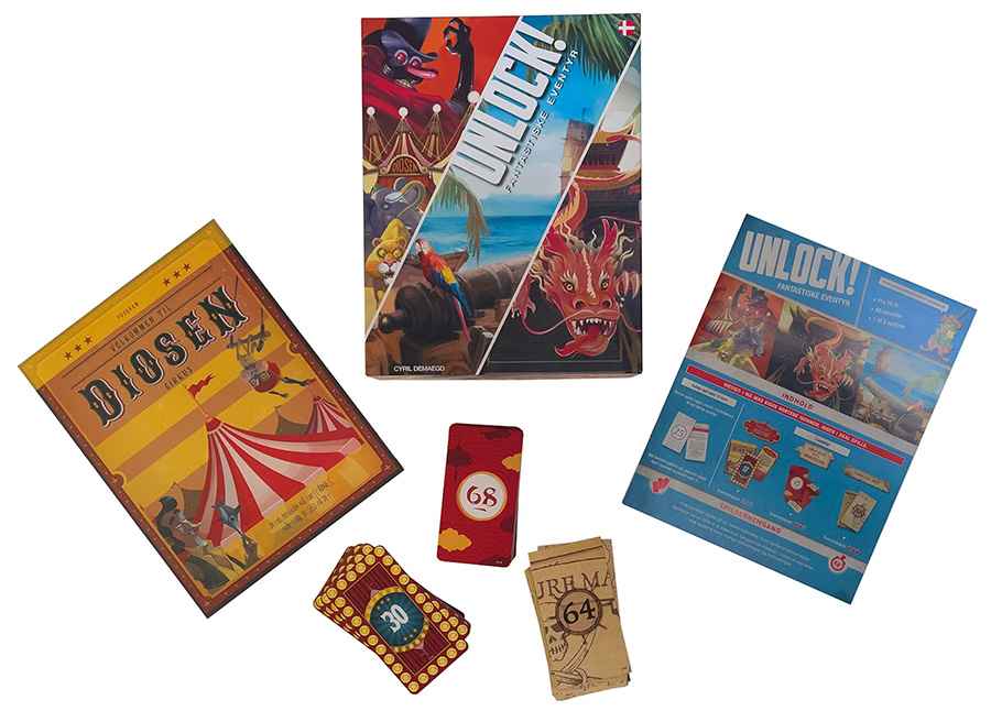 Unlock Fantastiset seikkailut pakohuonepeli on pakohuoneiden inspiroima yhteistoiminnallinen korttipeli.