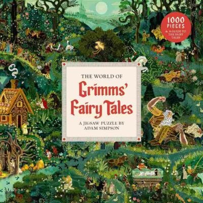 The World of Grimms' Fairy Tales palapeli 1000 palaa on Laurence Kingin julkaisema ja Adam Simpsonin kuvittama.