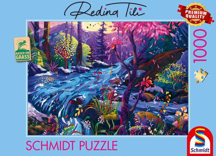 In the river of dreams palapeli 1000 palaa on Redina Tilin kuvittama värikäs luontopalapeli.