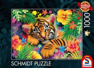Tiger cub palapeli 1000 palaa on Schmidt Spielen tiikeri-palapeli
