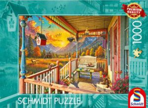 Mountain veranda palapeli 1000 palaa on Schmidt Spielen veranta-palapeli vuoristo maisema