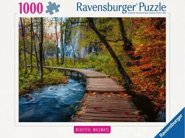 Autumnal wood trail palapeli 1000 palaa on Ravensburgerin Beautiful Walkways -sarjaa. maisema palapeli Kroatia